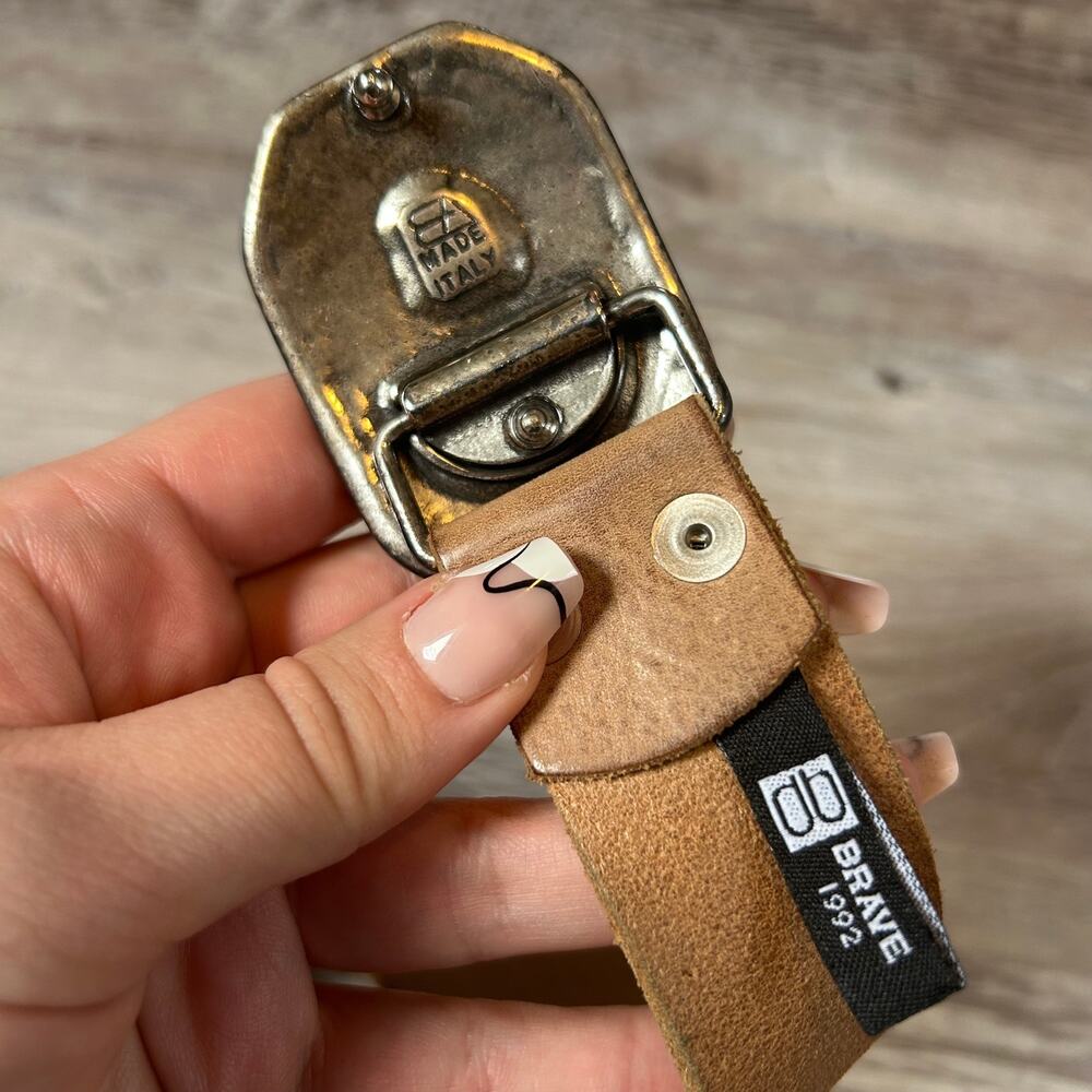 Brave Tan Leather Belt - Picture 5 of 8